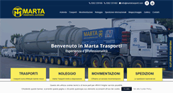 Desktop Screenshot of martatrasporti.com