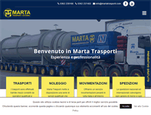 Tablet Screenshot of martatrasporti.com